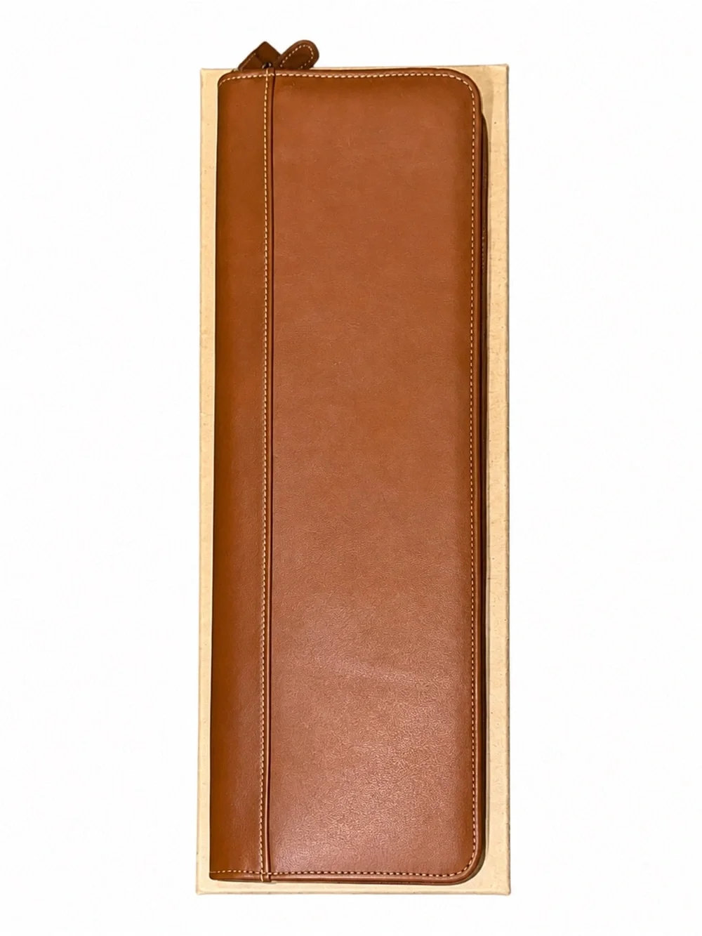 COACH British Tan Glove Tanned Leather Travel Tie Case & Accessories Case NIB